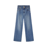 Women's High-Waist Lycra Stretch Wide-Leg Jeans